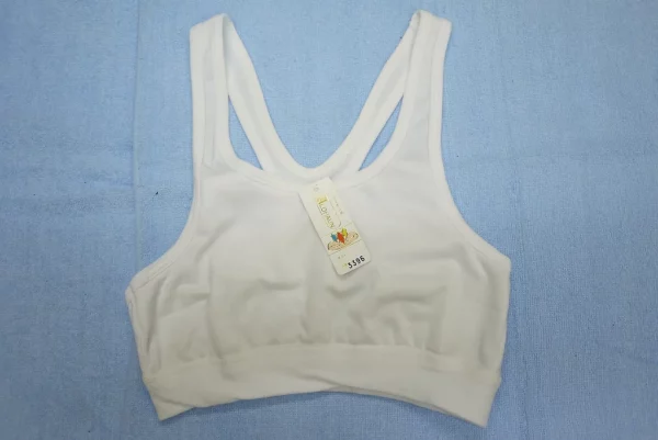 3396 Camisole Half Cup Bra - White/Black - $21 Each