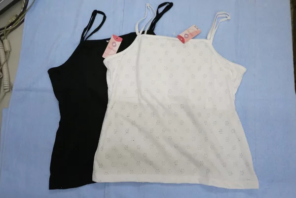 3515 Floral Lace Strap Bra - White/Black - $21 Each