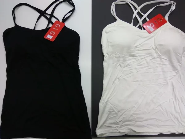 501 Padded Camisole - Black/White - $27