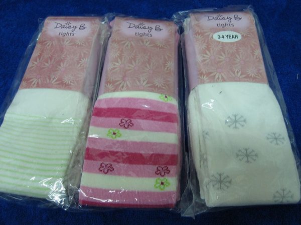 Daisay B 儿童纯棉连裤袜（尺码 0-6、6-12、12-18、18-24）